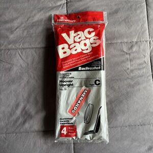 New HomeCare Vacuum Bags Hoover Upright Type C No.18 Pack 4 Menards Bactrastat